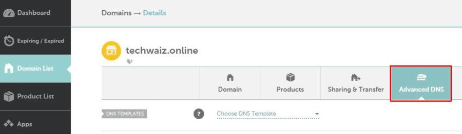 Namecheap הגדרות DNS מתקדמות