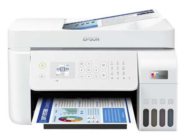 מדפסת Epson EcoTank L5296 עם מזין מסמכים אוטומטי ופקס